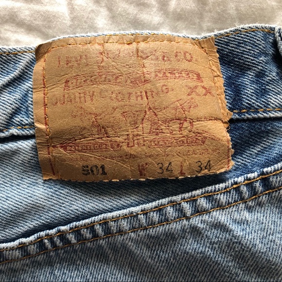 Levi 501 Denim Shorts - Picture 3 of 5